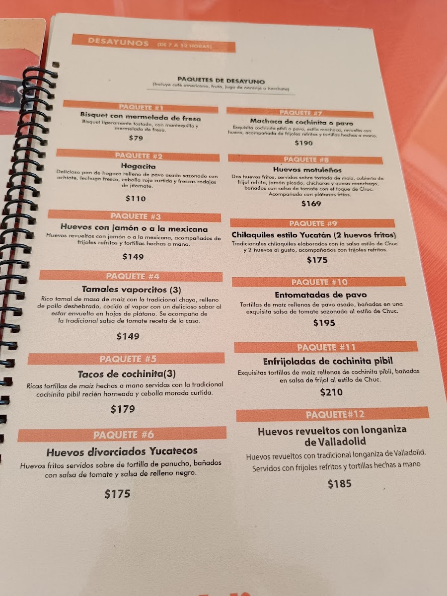 Maya Chuc. Menu - Image 3